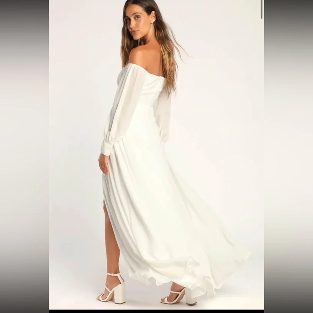 Lulu’s Bridal Dress NWT Size LG - Picture 5 of 9
